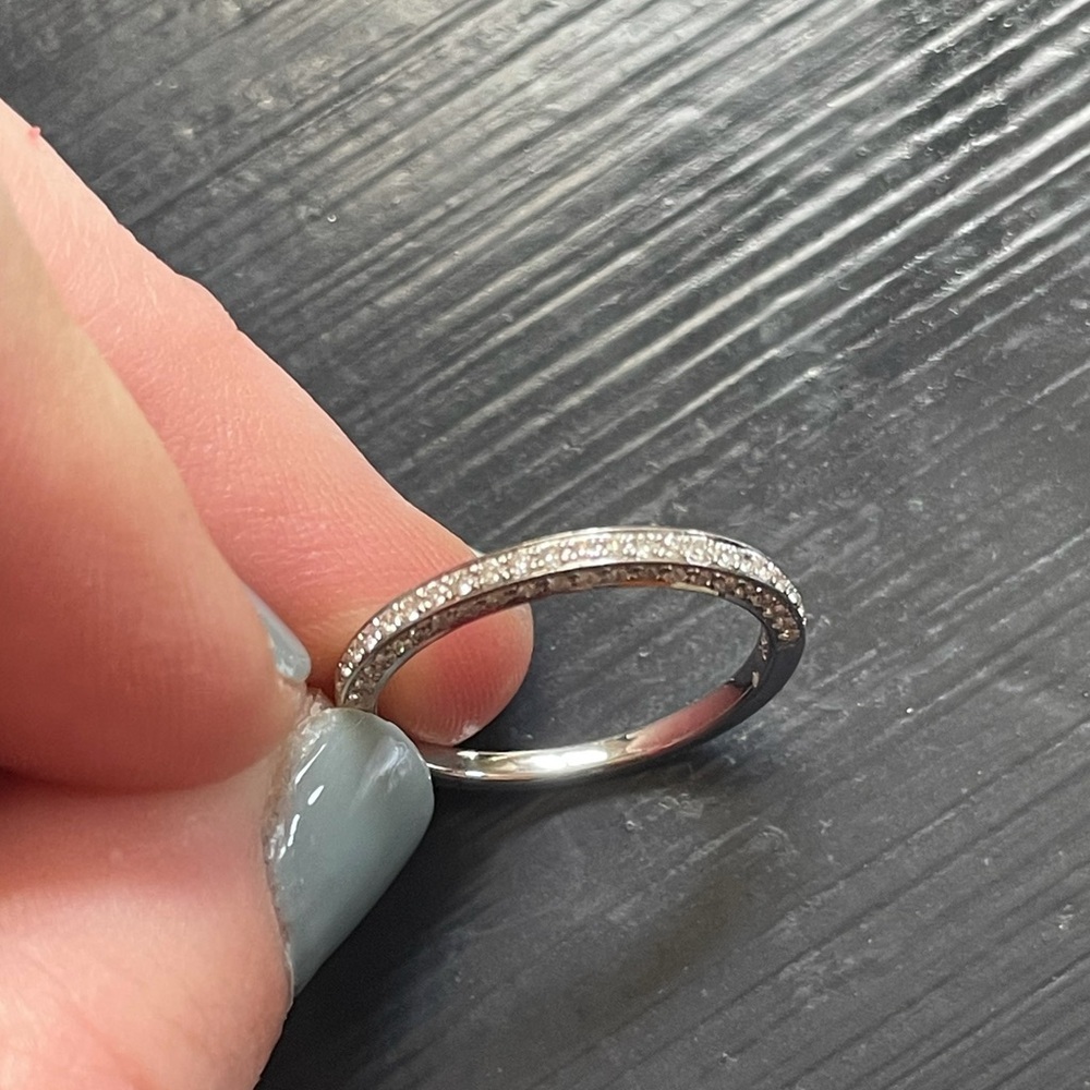 18k White Gold Custom Wedding Band - Picture 2 of 12